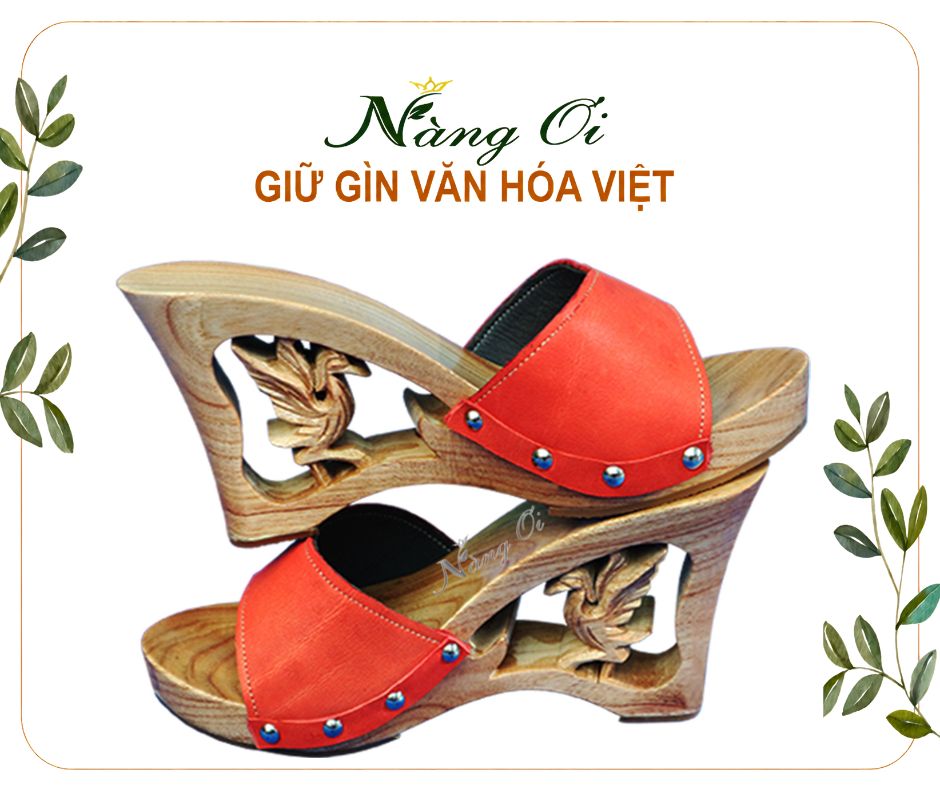 guốc gỗ phượng hoàng
